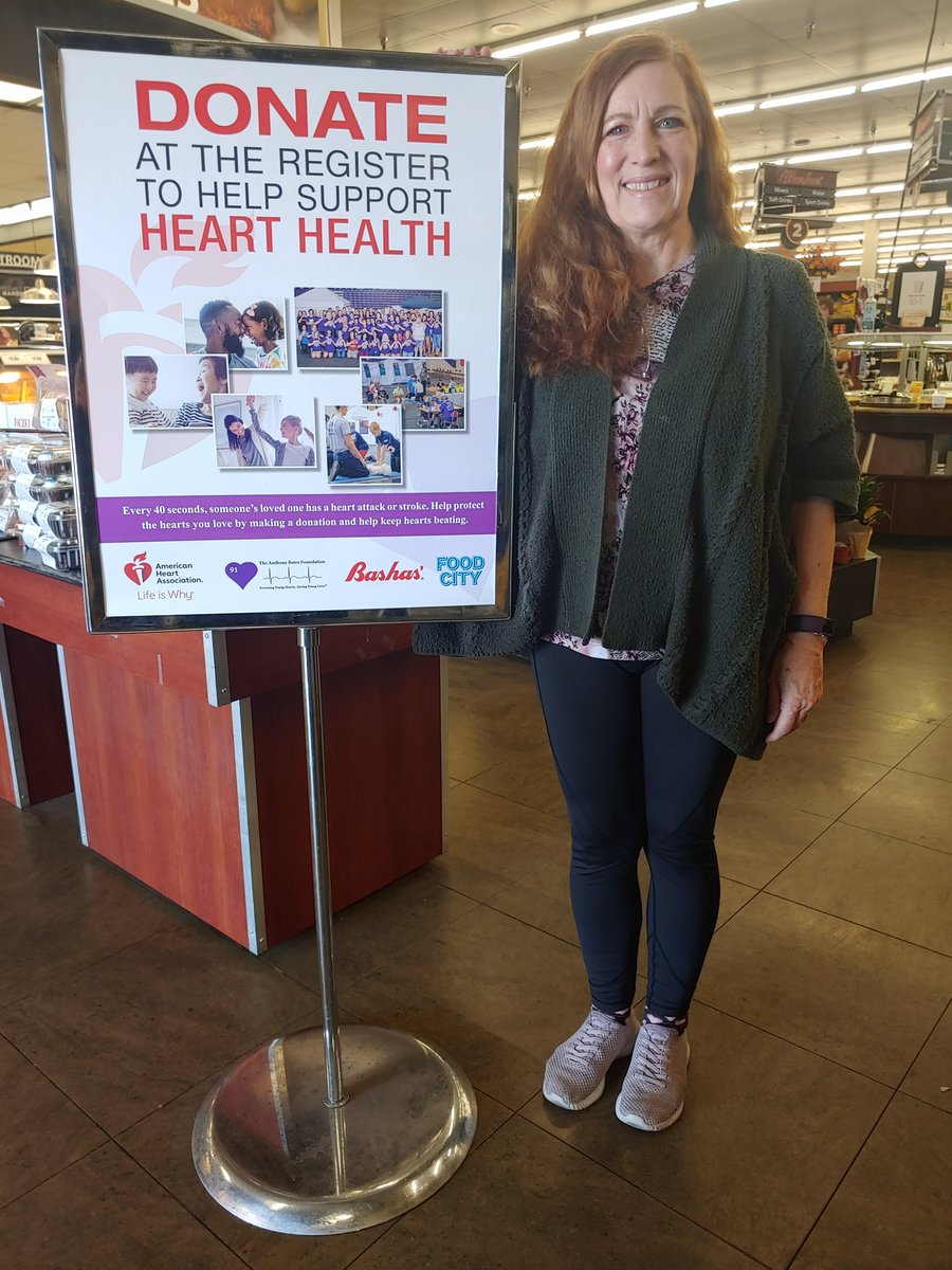 Bashas' are supporting heart health in Sedona, too! Donate if you are able that will allow us to 'Screen hearts & Save Lives!' #GotHeartGetScreened #1in7 #heartmonth #screeningssavelives #bashascotm