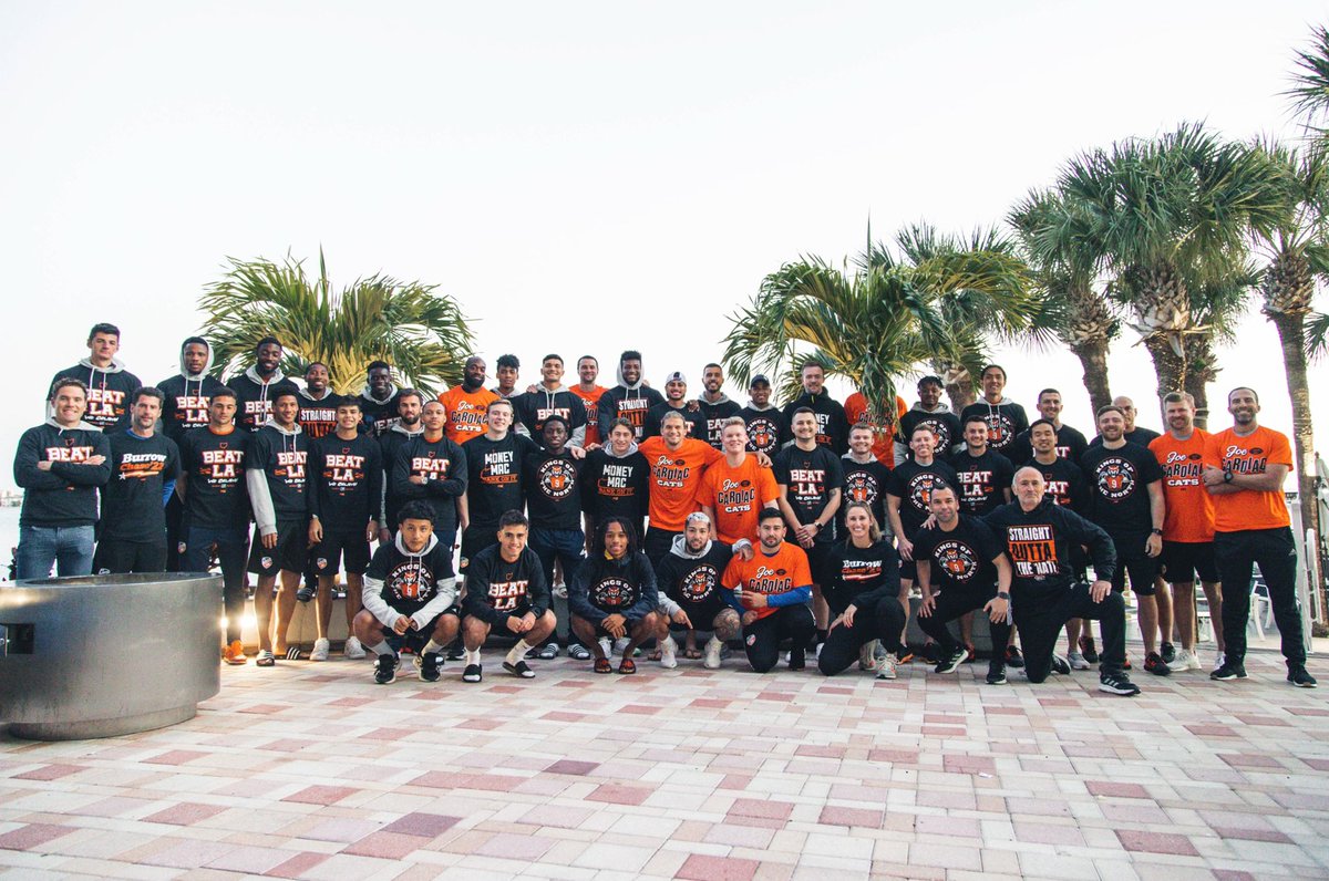 Geared up to support our friends the <a href="/Bengals/">Cincinnati Bengals</a> in the #SuperBowl  tomorrow! Wishing you the best of luck from preseason camp in Florida!