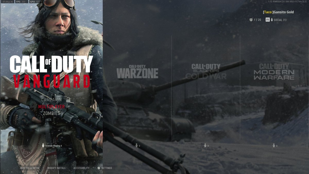 DanniSantosN's tweet photo. @SHGames Hi! im getting stuck at this screen when i select multiplayer, i already used safe mode and everything i can think of. All drivers up to date. The music is still runing on the background. 3070,i5 11400, 16RAM, 2k165hz, SSD. https://t.co/0jojb53STV