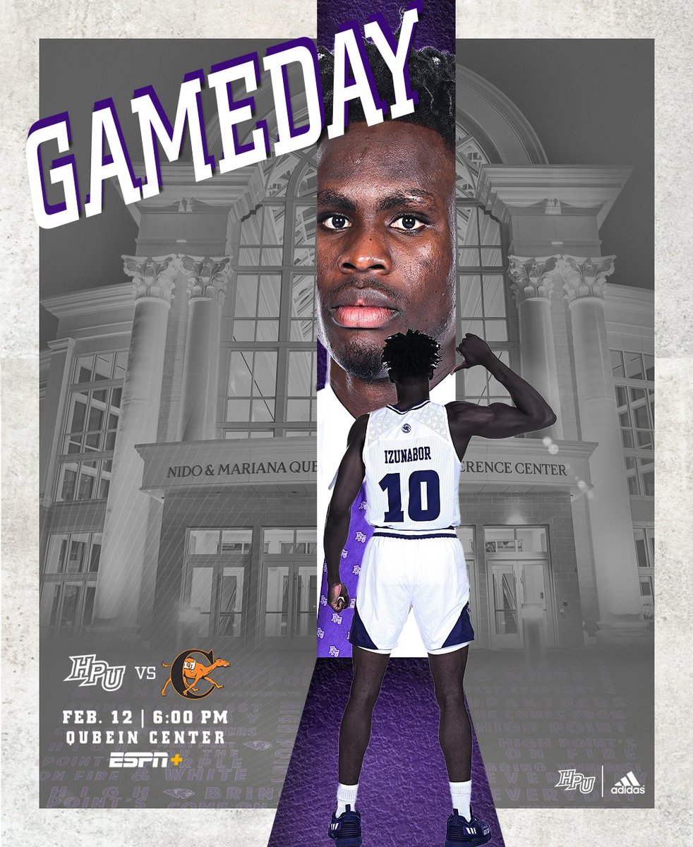 HPUMBB's tweet photo. GAMEDAY in the Qubein Center!

🆚 @GoCamelsMBB 
🕕 6:00 PM
📍 Qubein Center
📊 https://t.co/b5MlAU8OQo
💻 https://t.co/5lSYL27iXo

#OurCityOurUniversity x #GoHPU https://t.co/r6EVCpdLnR