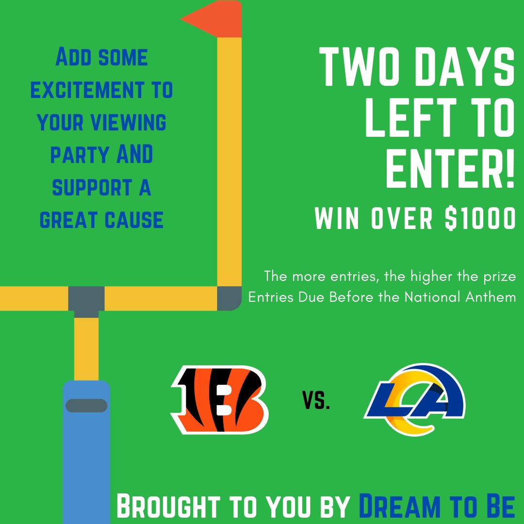 _dreamtobe's tweet photo. Super Bowl Fundraising Pool
First 20 to sign up are put into a draw to receive a free bonus entry👀
Form: https://t.co/a7S6d0zo4R
Entry Fee: $20/1 entry or $50/3 entries
Prize = 50% of proceeds
E-transfer: dreamtobehockey@gmail.com
Deadline: Before the National Anthem TOMORROW!! https://t.co/jsISxv7BiP