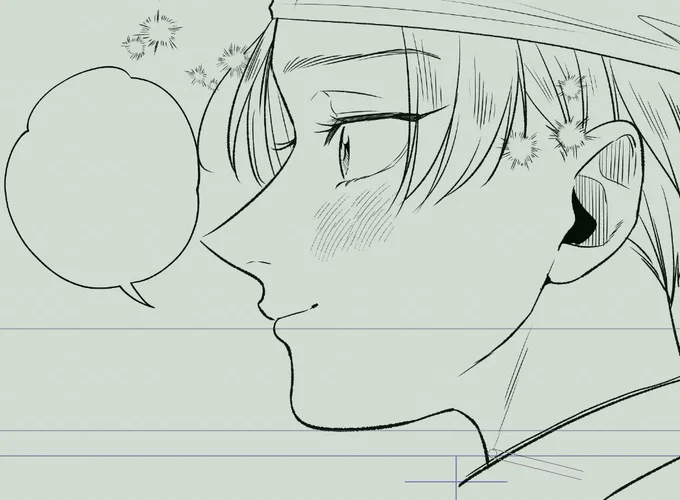 めちゃかわな横顔が描けたので見せちゃう✨ 