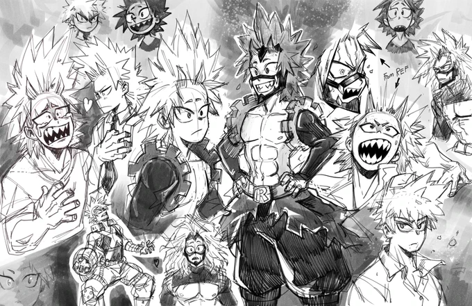 Sketch dump - This is pretty much what it looks like inside my mind. It's loud, disorganized and full of krbk. 