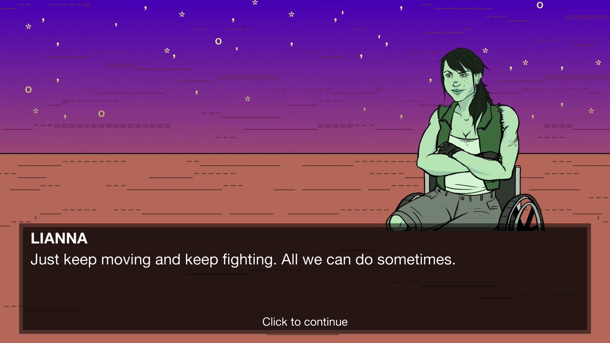 mebdebdeb's tweet photo. Finally got round to playing Extreme #Meatpunks Forever and hoo boy, is it AMAZING. The writing is strong, the visuals are striking, the music is catchy, and the intersection of queer bodies and mecha is one of my favourite things ever (1/7) https://t.co/nV5XhI9CAo