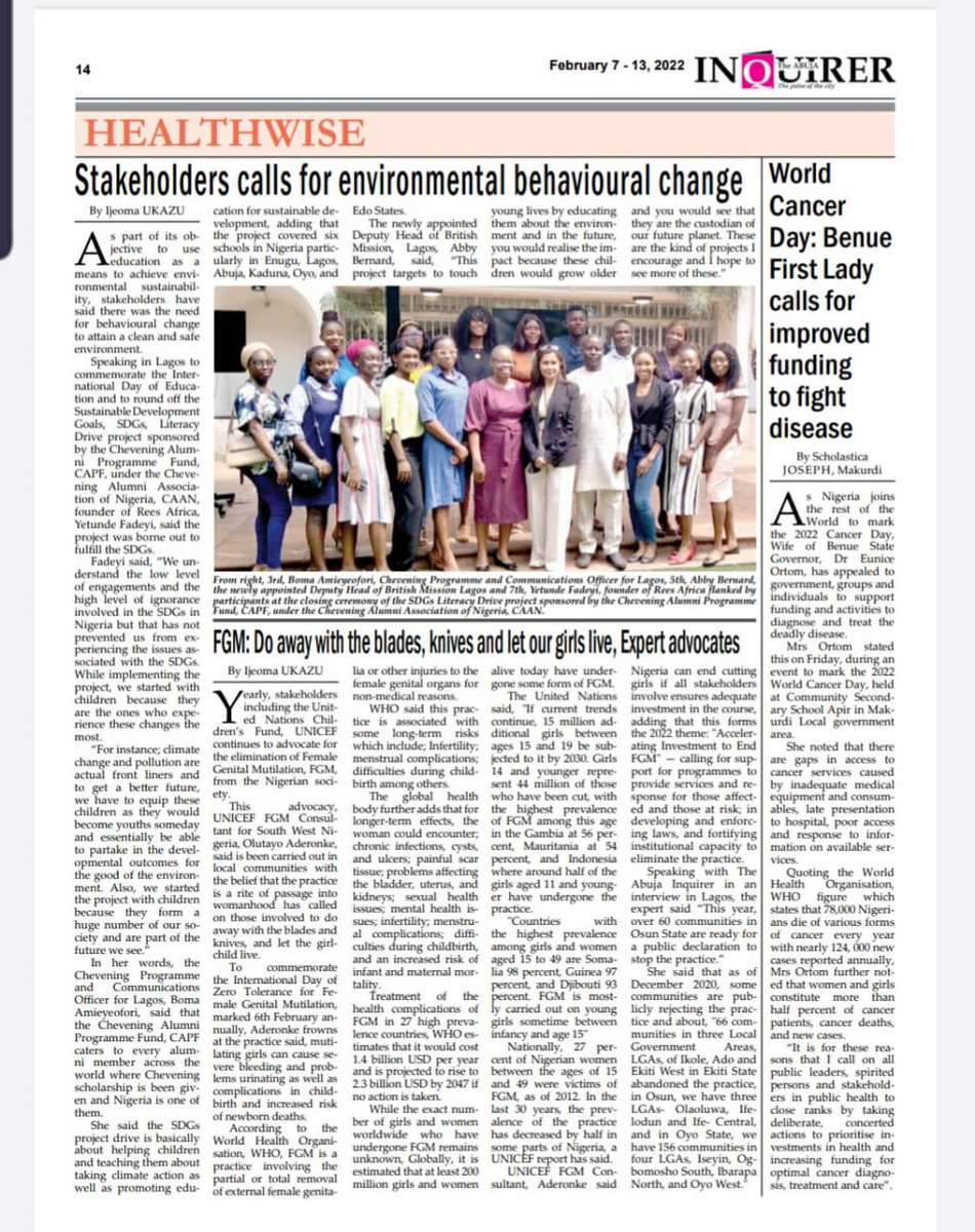 tnci_africa's tweet photo. We are so excited to have our work featured in the the news 🙌🏾

Thank you very much to our partners  @reesafrica @Ekopages_ and @CaanNG for the support in the implementation of this project. 

#SDGLiteracyDrive
#SDGs #CatchThemYoung 
#HangingLibraries 
#Sustainability 
#TNCI https://t.co/zXaPELKpa0