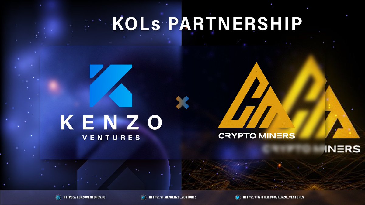 KOLs PARTNERSHIP ANNOUNCEMENT🌟

Today we are also happy to announce that we started a new strategic partnership with @cryptominers_co

AMA | GameFi | NFT | Metaverse | Giveaways | Listing | Promotions Powered by <a href="/kucoincom/">KuCoin</a>, <a href="/okx/">OKX</a>, @bigoneexchange &amp;
@hotbit_news