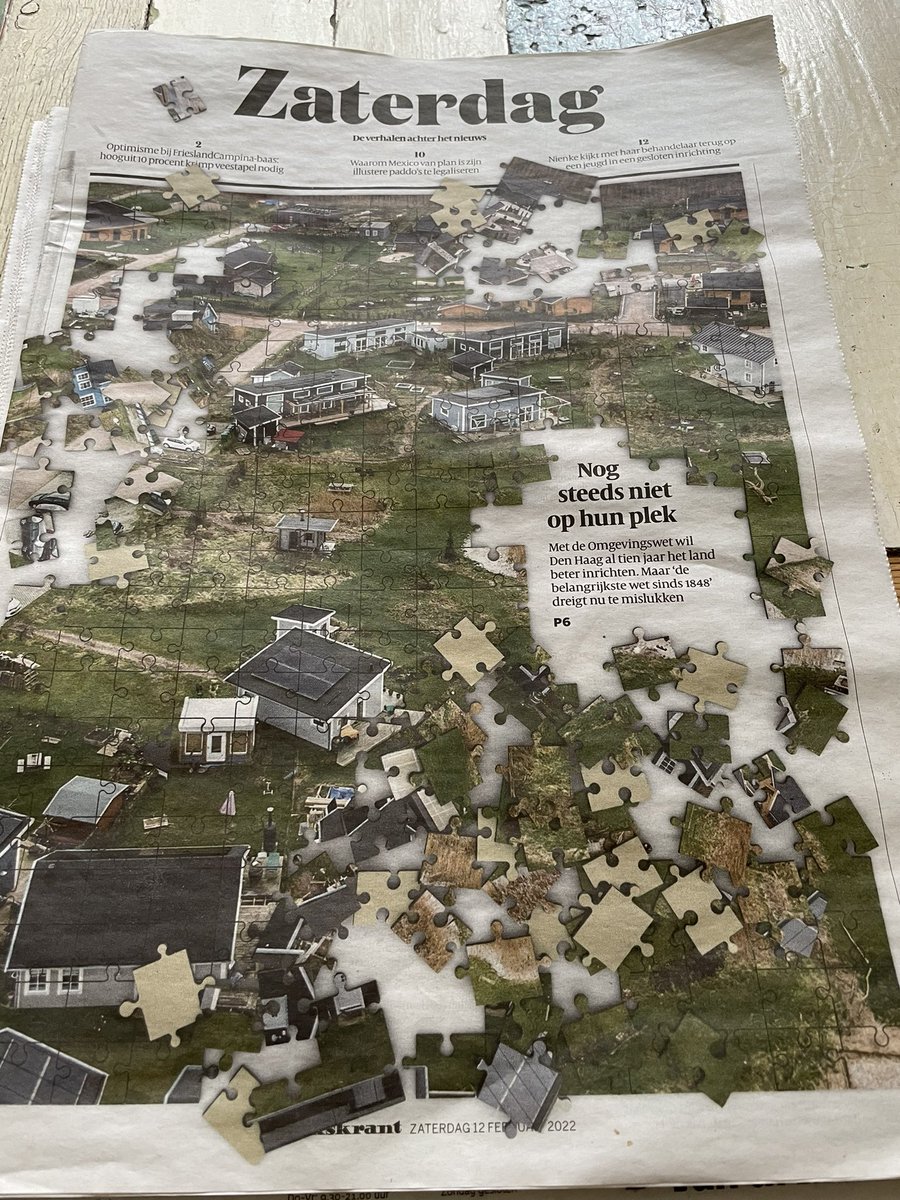 Dank <a href="/volkskrant/">de Volkskrant</a> @MacvanDinther voor het prachtige artikel vandaag! Over hoe “echte VVD wensen” ten grondslag liggen aan het ontstaan van de Omgevingswet en hoe deze nieuwe wet (als die er ooit komt) “verraad pleegt” aan het vakgebied planologie. Waar NL ooit beroemd om was…