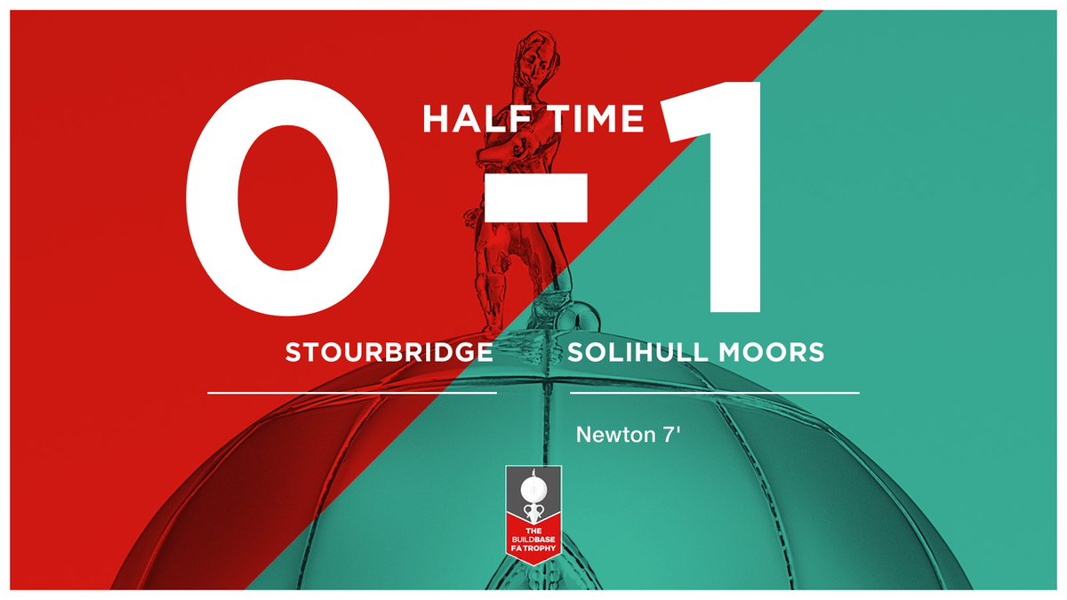 SolihullMoors's tweet photo. Moors lead at the interval thanks to Danny Newton’s early opener. 👌 https://t.co/FVhyu3kIIo