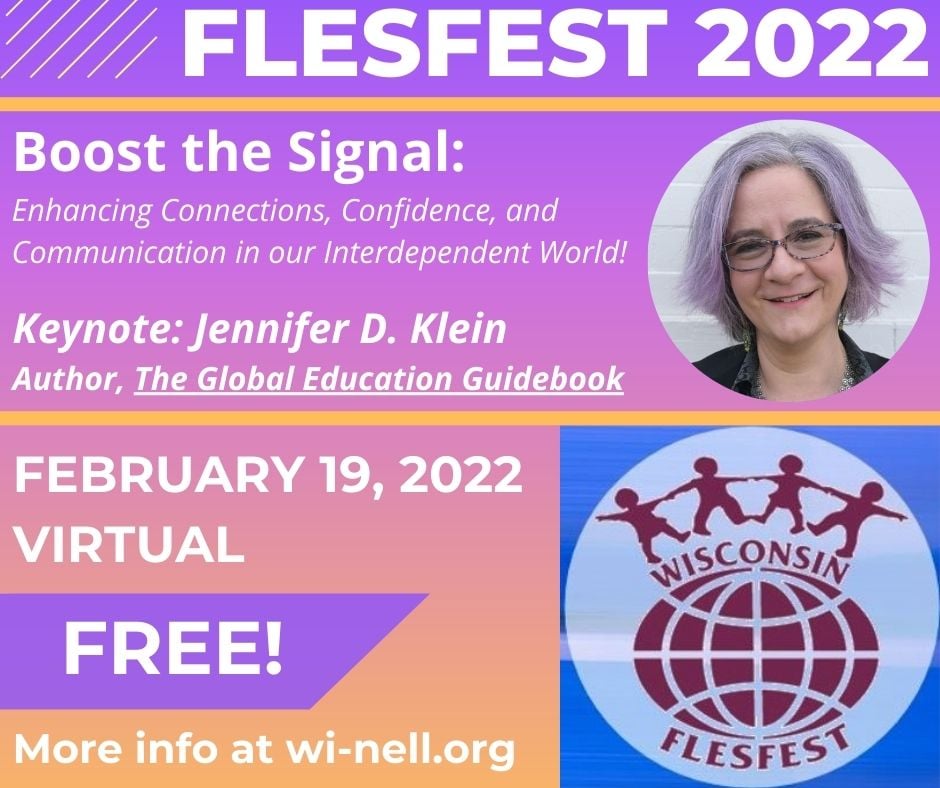 FLESFEST 2022! This is a FREE and VIRTUAL event, specifically for #earlylang and #nnell teachers. Saturday, Feb 19th 8:45am-12:45pm CST. View the conference flyer at bit.ly/flesfest2022fl….
Register for FREE at flesfest2022.eventbrite.com