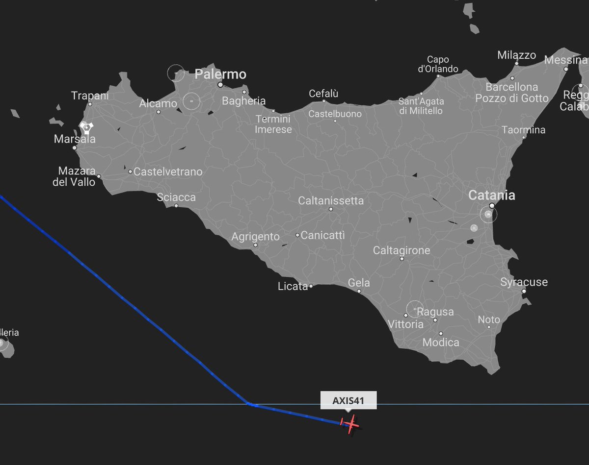 TheSnoopySnoop's tweet photo. #AXIS41 update 👇

Passing south of #Sicily https://t.co/0CYsWlvQUf