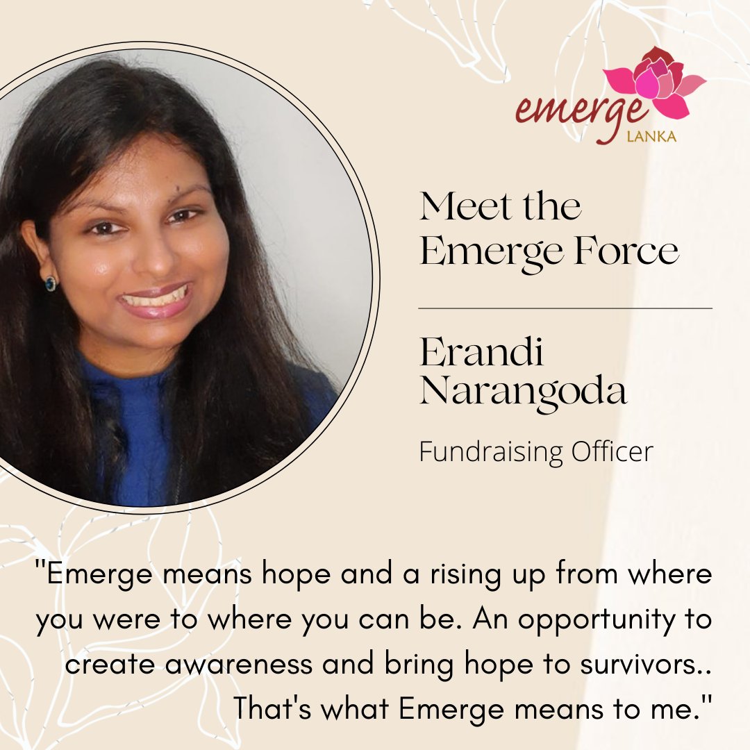 EmergeGlobal's tweet photo. Erandi is the newest addition to the team and embodies what it is to be a powerhouse. She is ready to tackle any challenge &amp; always comes up with innovative ideas. @erandin strongly advocates for a world that is kind and safe for children.
#team #shecan #powerwomen #EmergeStrong https://t.co/sd0GbjdmWq