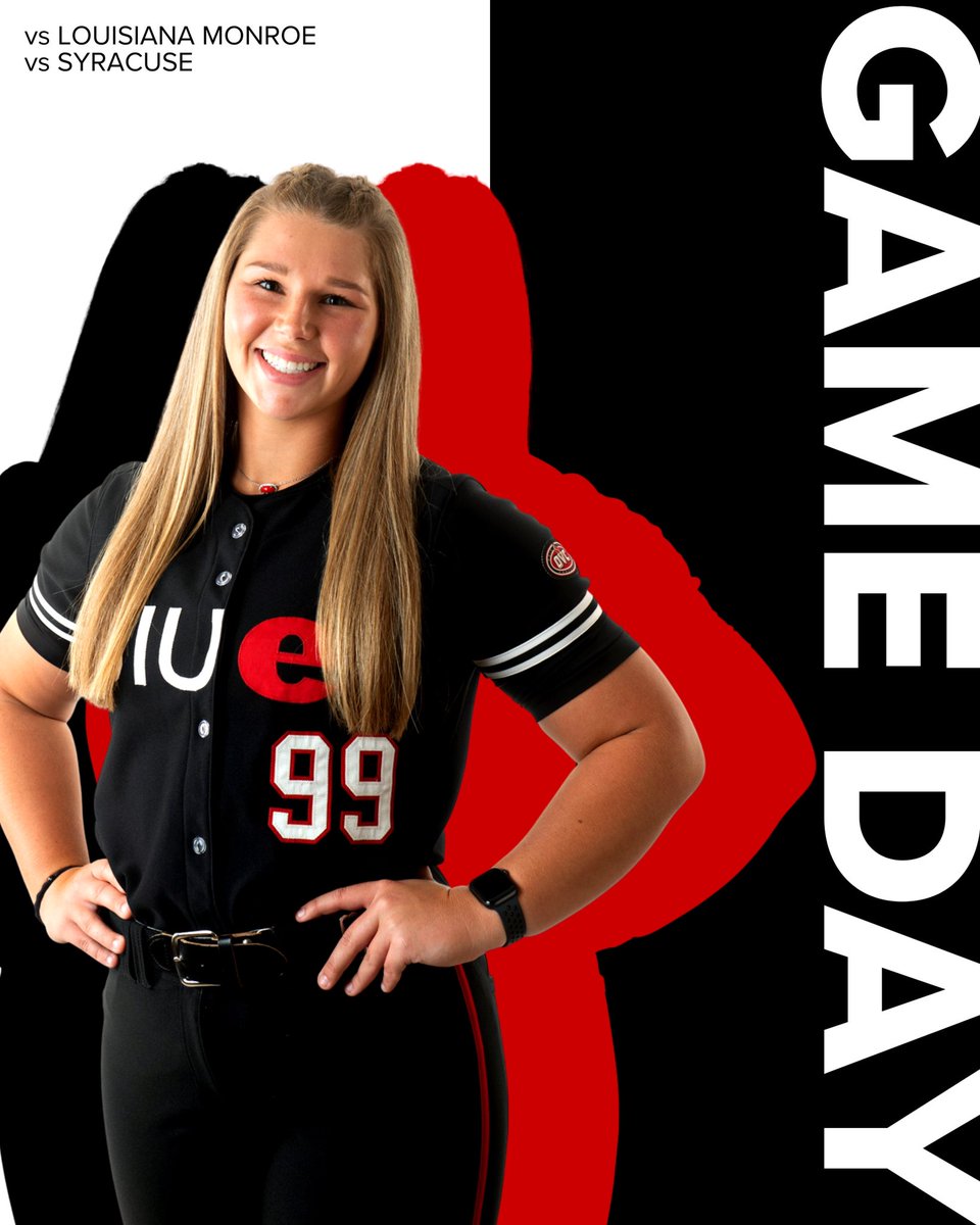 SIUESB's tweet photo. We’ve got ✌️ more today! 😈

🆚 Louisiana Monroe
🆚 Syracuse 

#LetsGoCougs🐾 | #SIUESoftball https://t.co/DsuQtV07Mv