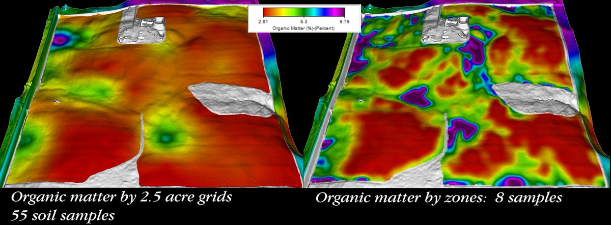 michaeldunnCCA's tweet photo. "You can't use management zones for #soil sampling.  Grids are best"

You shouldn't use zones *based on #NDVI and #yieldmaps* for soil sampling

Zones based on high resolution soil variability data can improve soil sampling accuracy and efficiency compared to standard 2.5 a grids https://t.co/1JGI2zOpqR