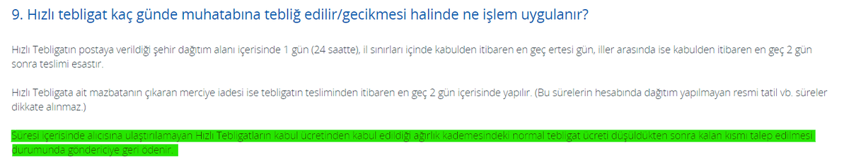 rslgksy's tweet photo. 4/6) Hızlı tebligat gecikti ise normal tebligatı aşan kısım ücretinin iade edilmesini talep edebilirsiniz.
https://t.co/IczBJl6icD https://t.co/pkao7LP7l0