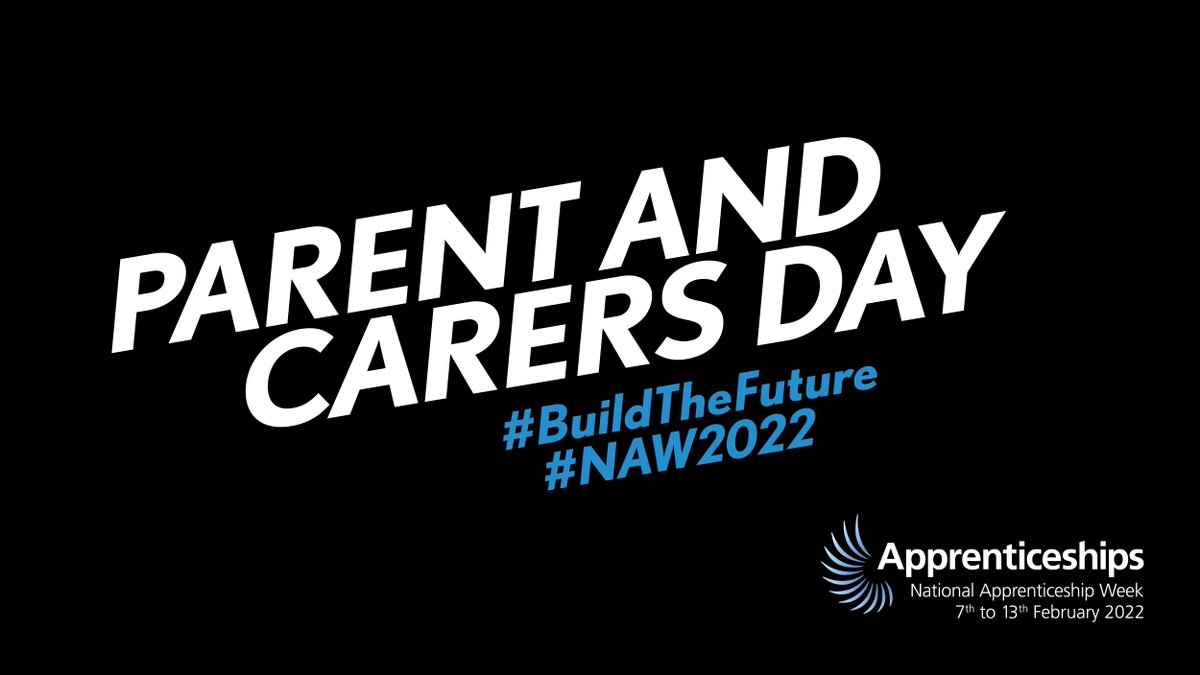 ... #Apprenticeships 12/28

Check for events local to you informing parents about the benefits of apprenticeships, and how they might be the perfect route for your teen to develop their future. Find more information for parents @AmazingApprenticeships.  #BuildTheFuture #NAW2022