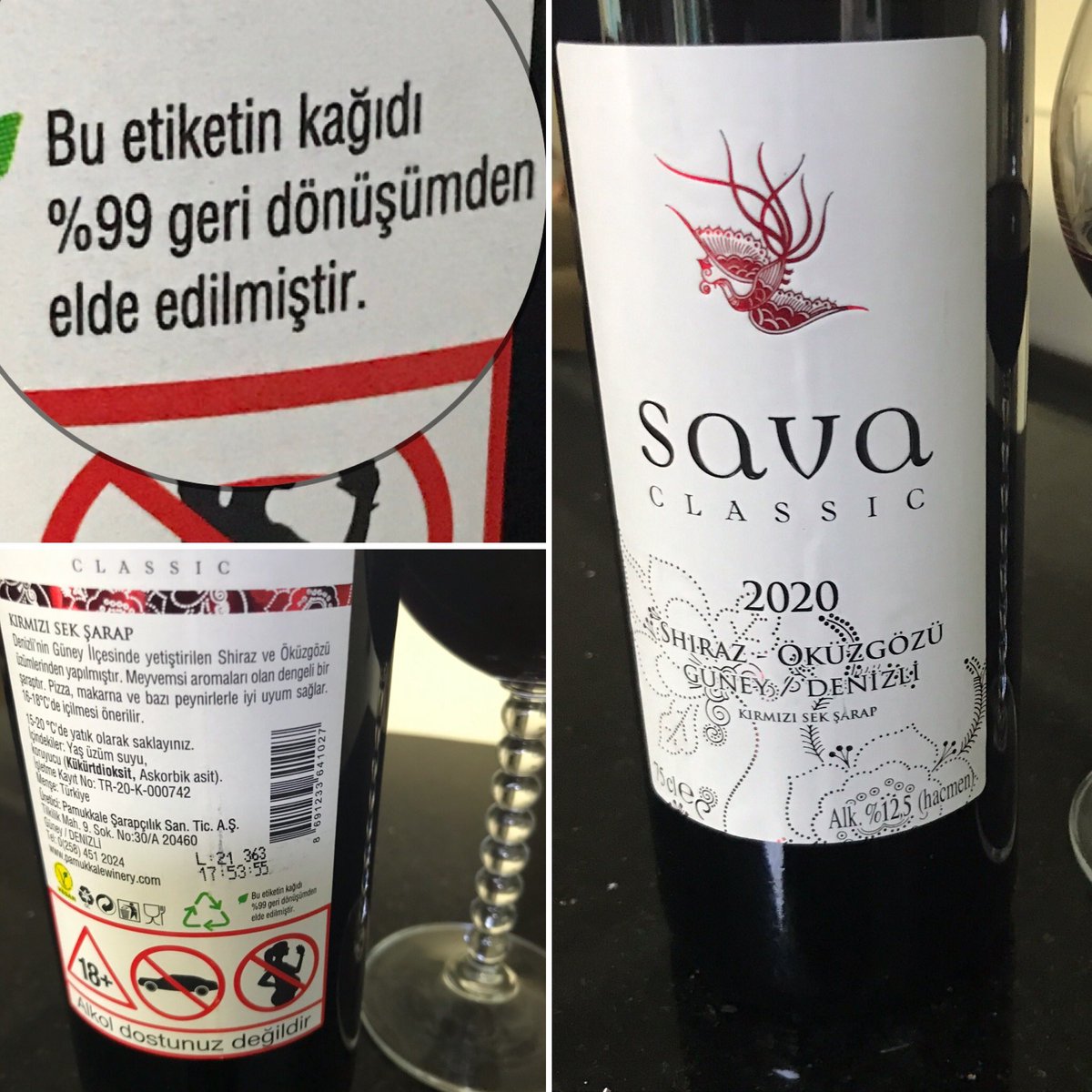 Tolga_Ozer_'s tweet photo. @seldatokat @pamukkalesever 🌱🍷♻️ SAVA’ya çok yakıştı👏 etiket malzemesi PCR (post-consumer recycled) tüketim sonrası geri dönüştürülmüş kağıtlardan üretildi. @CKarabayir https://t.co/QcgcHvGhdW