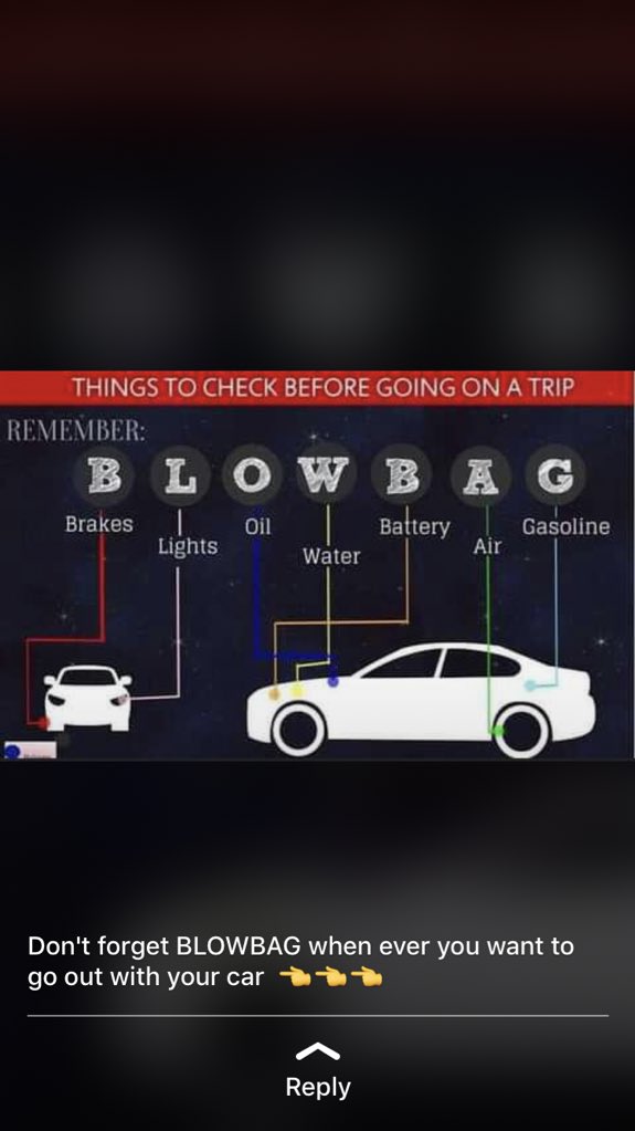 tobheesco's tweet photo. Always check this @ the pic before going out #CheckYourCar https://t.co/QGs9d8S2sw