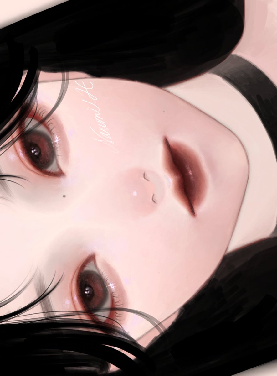 「人形みたいなお顔 」|細川成美のイラスト