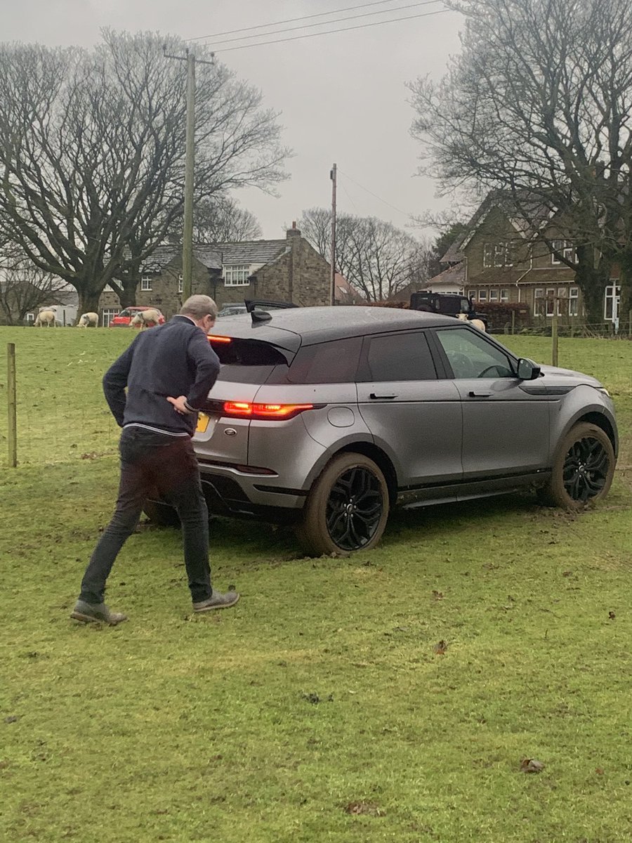 ITGarrod's tweet photo. Not all celebrations post match as Big Steve Ashcroft wonders why 4WD is not moving ππ#letsoffroad #cantparktheremate @NickkAshcroft @fylderugby https://t.co/4kocKPnYTT