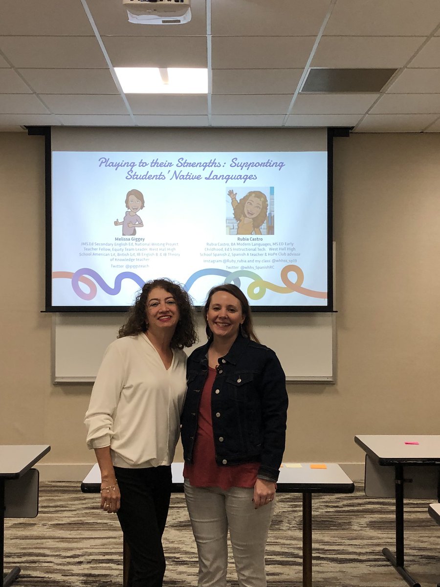 Whhs_SpanishRC's tweet photo. Great time presenting our IB program at GCTE conference and learning from many presenters! Thank you Melissa Giggey for our teamwork! #gcte @Whhs_SpanishRC @ruby_rubia @WH_Spartans #todayinsparta https://t.co/7YyjVdCUpb