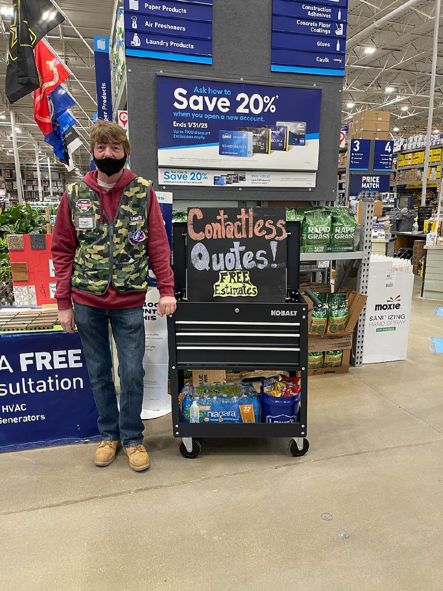 Dante Thomas (@dct0813md) on Twitter photo Tymo is greeting each customer today in St Mary's with enthusiasm and endless possibilities! Give us a few minutes to explain our contactless quotes and enjoy a snack while you listen. #changingthegame <a href="/BenitoKomadina/">Benito.Komadina@Lowes</a> <a href="/LowesDMV/">Syncer Ingram</a> <a href="/KeithWood1255/">Keith Wood</a> <a href="/MichaelGuyer5/">Michael Guyer</a> Tymo is greeting each customer today in St Mary's with enthusiasm and endless possibilities! Give us a few minutes to explain our contactless quotes and enjoy a snack while you listen. #changingthegame <a href="/BenitoKomadina/">Benito.Komadina@Lowes</a> <a href="/LowesDMV/">Syncer Ingram</a> <a href="/KeithWood1255/">Keith Wood</a> <a href="/MichaelGuyer5/">Michael Guyer</a>
