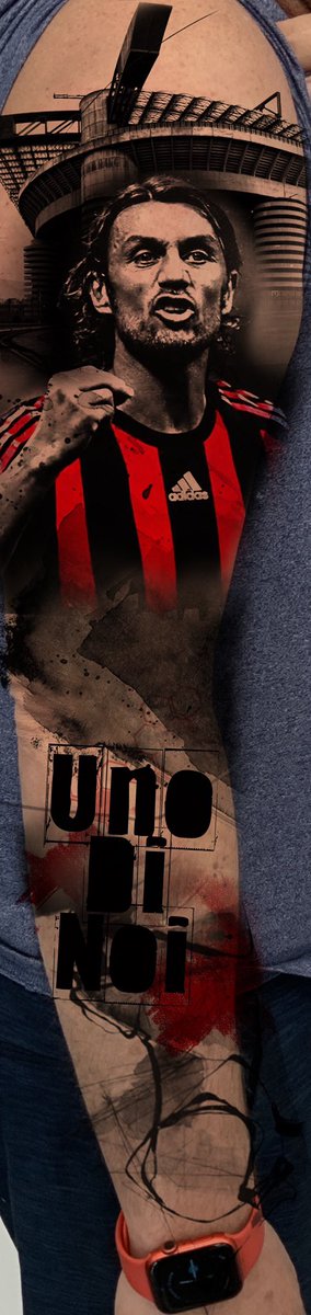 Favretto's tweet photo. 🔜 I finish this tomorrow with #csabasipos from #timelessink. Forza MILAN. https://t.co/od7PhJYzN9