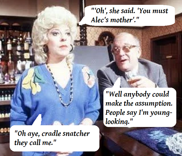 Corriepedia's tweet photo. #CorrieQuotes #JulianRoach #BetGilroy #AlecGilroy #ClassicCorrie https://t.co/4uAXXfEEnQ