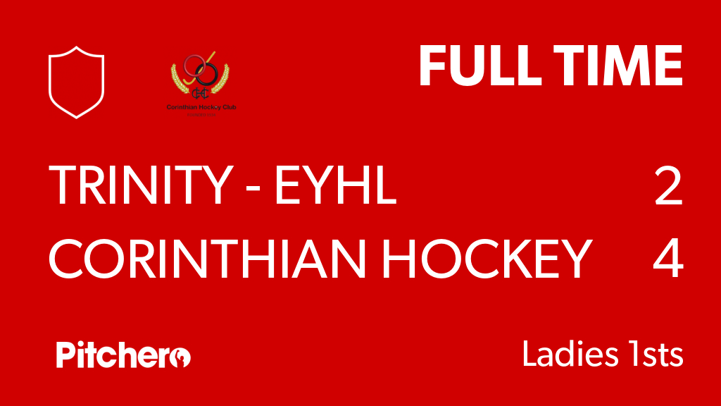 CorinthiansHock's tweet photo. FULL TIME: Trinity - EYHL 2 - 4 Corinthian Hockey Club
#TRICOR #Pitchero
https://t.co/BR4oojn0Ky https://t.co/zoSVzkqGkX