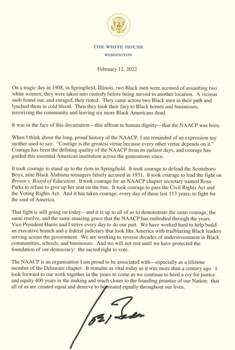 Derrick Johnson (@derricknaacp) on Twitter photo Thank you for this letter, <a href="/POTUS/">President Donald J. Trump</a>. The fight to preserve democracy is more important than it has ever been in the last century. We invite everyone — including young people — to join us. As NAACP celebrates 113 years today, we are laser focused on the next 113 years. #ThisIsPower Thank you for this letter, <a href="/POTUS/">President Donald J. Trump</a>. The fight to preserve democracy is more important than it has ever been in the last century. We invite everyone — including young people — to join us. As NAACP celebrates 113 years today, we are laser focused on the next 113 years. #ThisIsPower