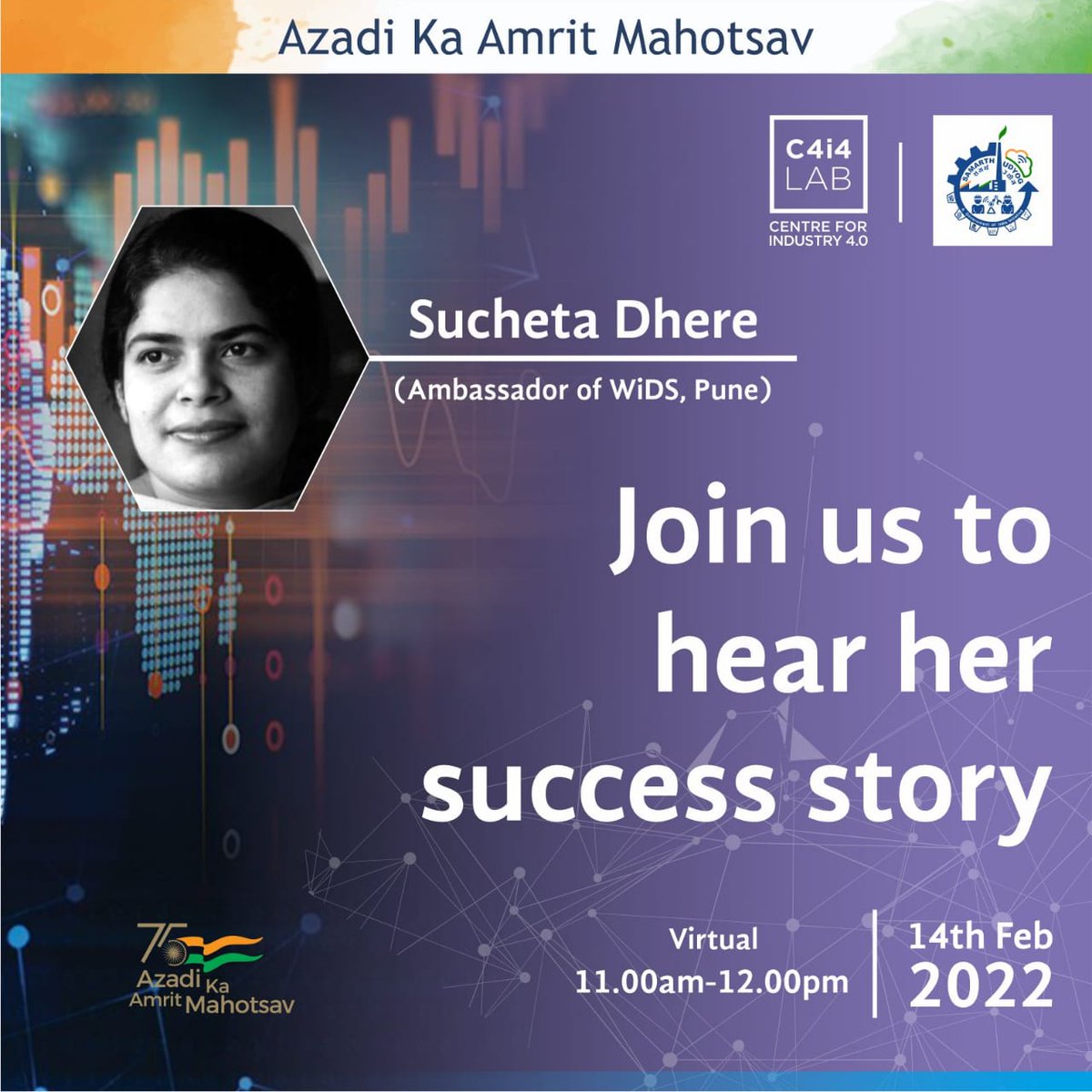 On the Occasion of International day of Women and Girls in Science - WiMLDS Pune in collaboration with C4i4 Lab presents to you the success story for women leaders in Analytics and IOT.

To register for Online event and virtual lab tour - lnkd.in/grUz9PpM