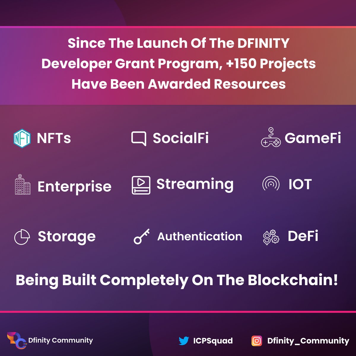 ICPSquad's tweet image. The #InternetComputer has a very well funded developer ecosystem 🔥

POP that 🧡, comment, and RT to share the news!