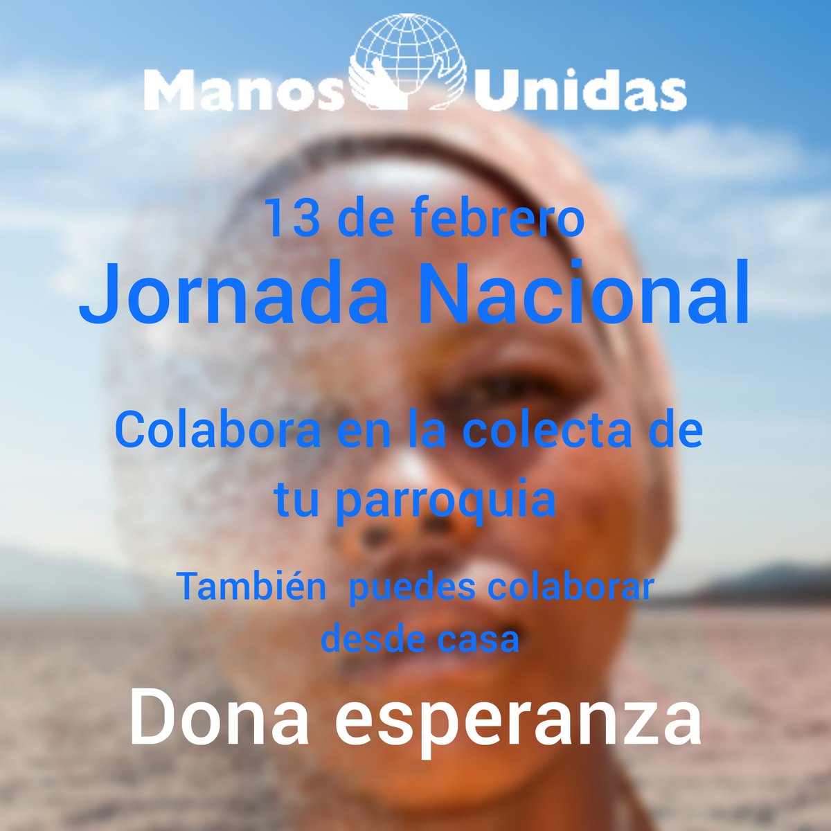🌐Este domingo participa en la Jornada Nacional y Ayúdanos a cambiar vidas. 

💙Si no puedes ir a tu parroquia únete a la colecta digital. Bizum 01810

#ManosUnidasContraLaIndiferencia
