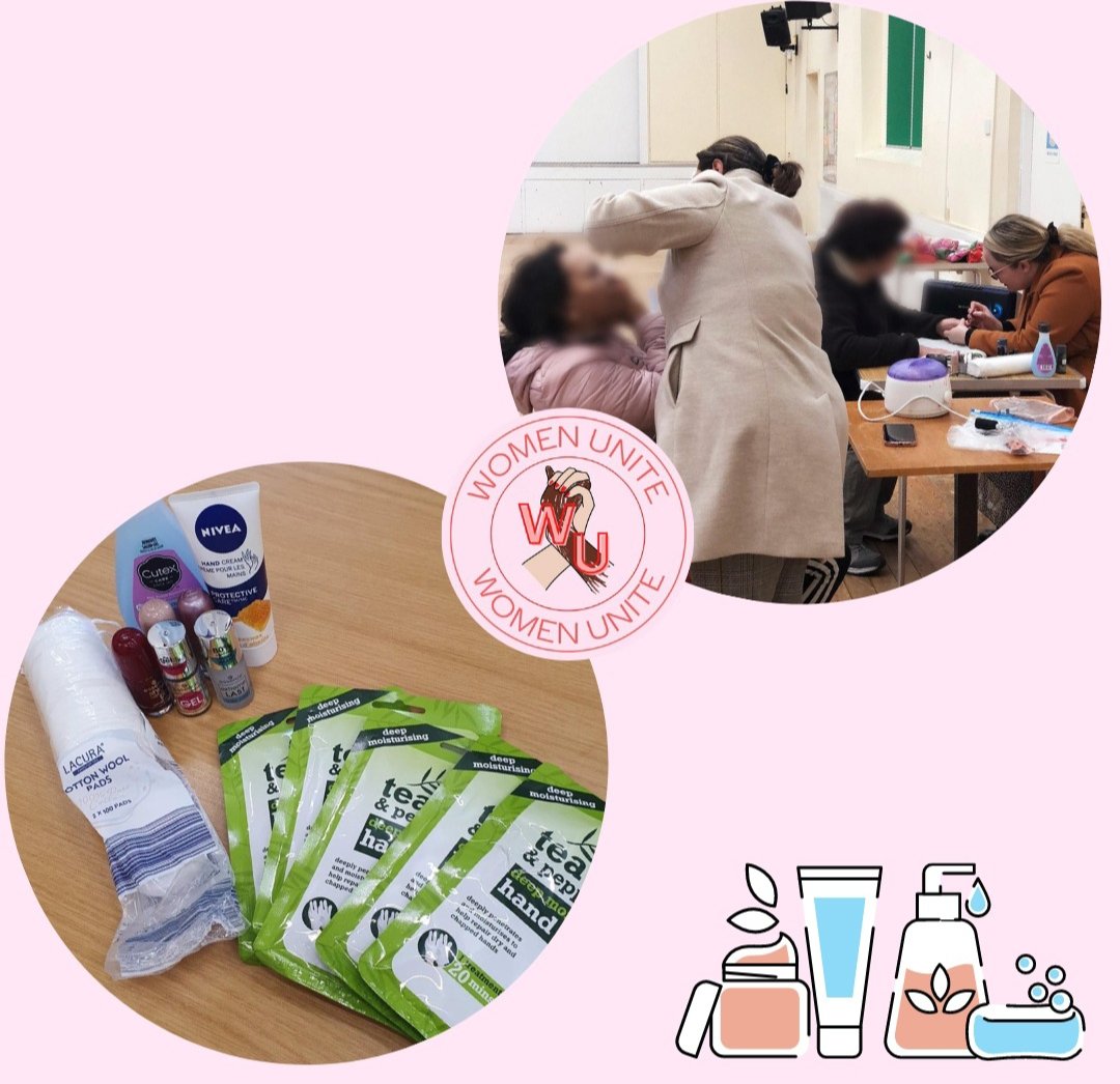 WomenUniteUK's tweet photo. Today we ran an amazing session with our ladies, treating them to some pampering -  we had face masks, nail painting and eyebrow threading. This was really special for our ladies and spending time to make them feel beautiful is so important 🧡💅🏽 https://t.co/23adOYLo39