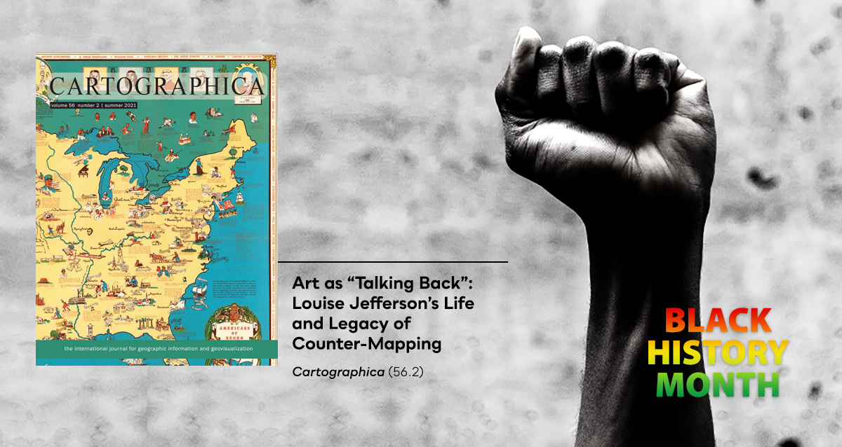 utpjournals's tweet image. In honour of #blackhistorymonth, we're featuring research by Reagan Yessler (@reagan_yessler) and Derek Hilton Alderman (@MLKStreet) of @UTKnoxville on #LouiseJefferson’s life and legacy of #countermapping.

#freetoread until February 28: muse.jhu.edu/article/797596

@ProjectMUSE