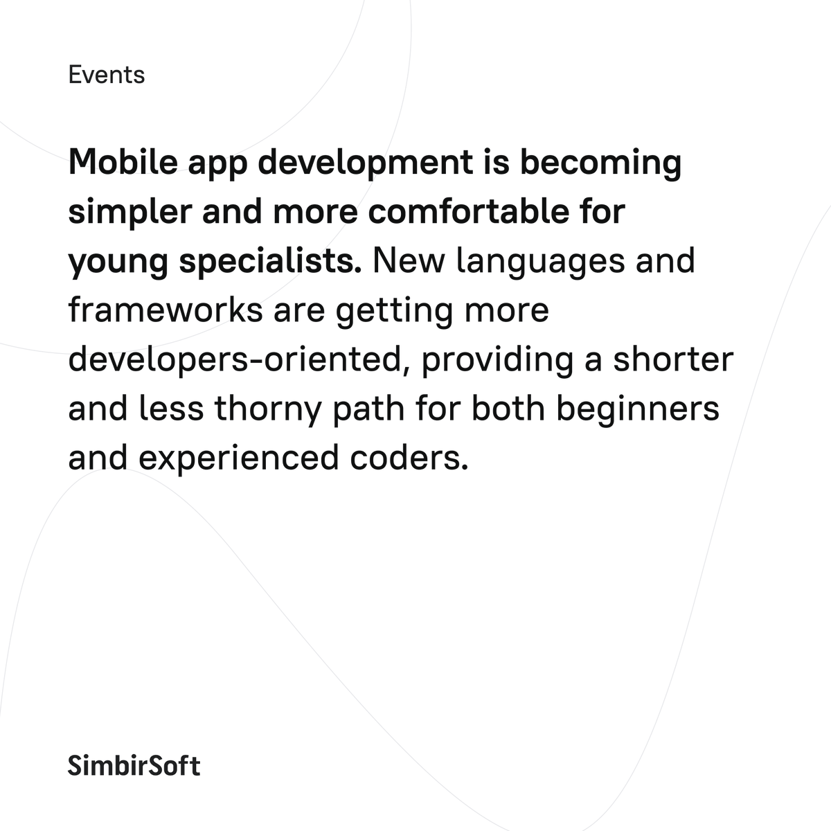 SimbirSoft_Ltd's tweet photo. Recently we've met with our partner @hh_ru — the largest online recruiting platform in Russia, and discussed the prospects of cross-platform technologies and the trends shaping the future of software development. Read about the latter in our set of cards below! 👇 https://t.co/VOid11Ilxs