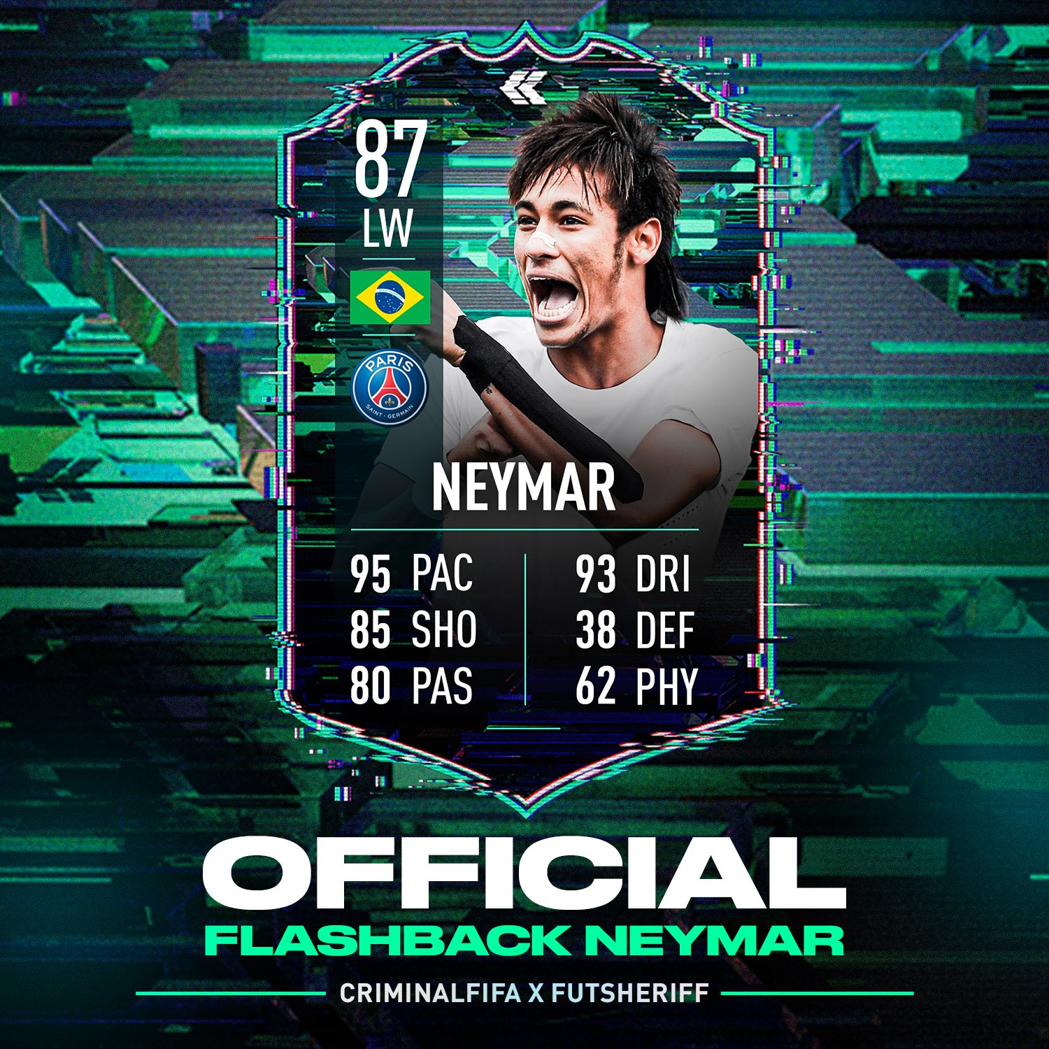 Fut Sheriff on X: 🚨Neymar🇧🇷 is in TOTW! OFFICIAL STATS✓ @Criminal__x ❤️  #fifa22  / X