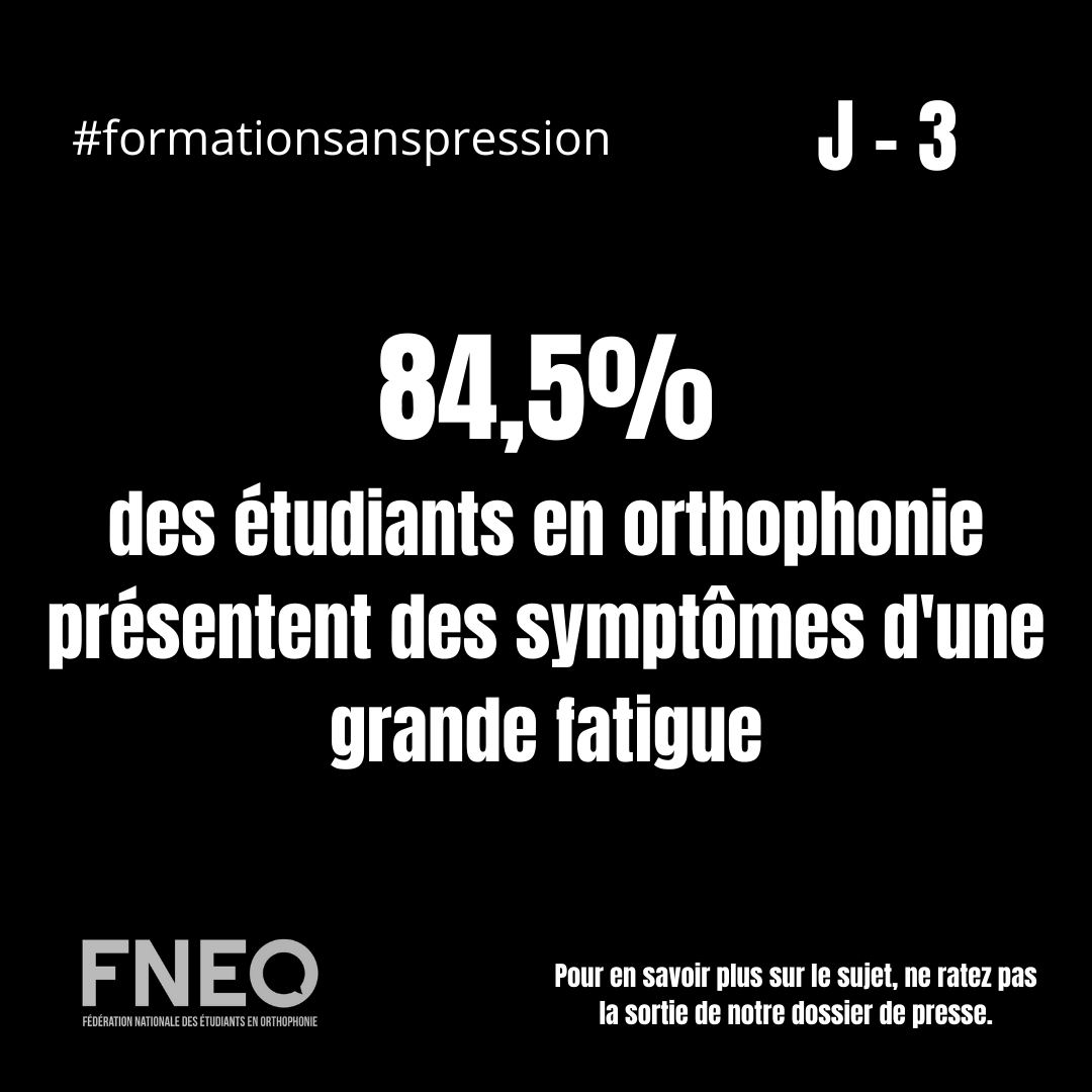 La_FNEO's tweet photo. Étudier sereinement ne semble pas possible en orthophonie : les étudiants relèvent des signes de fatigue qui rythment leur formation.
#formationsanspression

Pour en savoir plus sur le sujet, ne ratez pas la sortie de notre dossier de presse : J-3. 1/2 https://t.co/pYtNH2XpZO