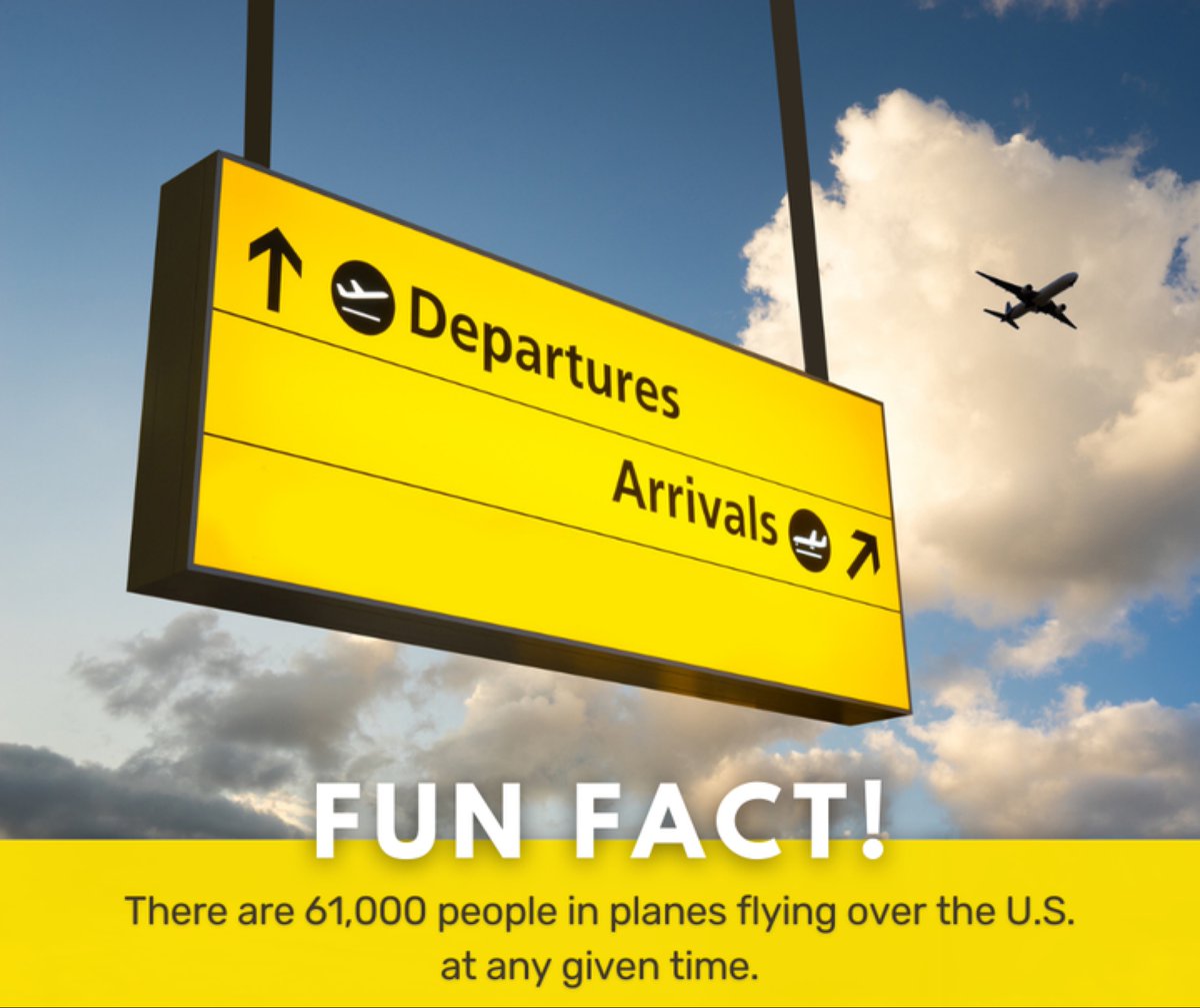 Charterlyjets's tweet photo. #Funfact 

There are 61 000 people flying over the USA at any given time. 

#travel
#aviation
#aircraft
#privatejets https://t.co/C50LalUROb