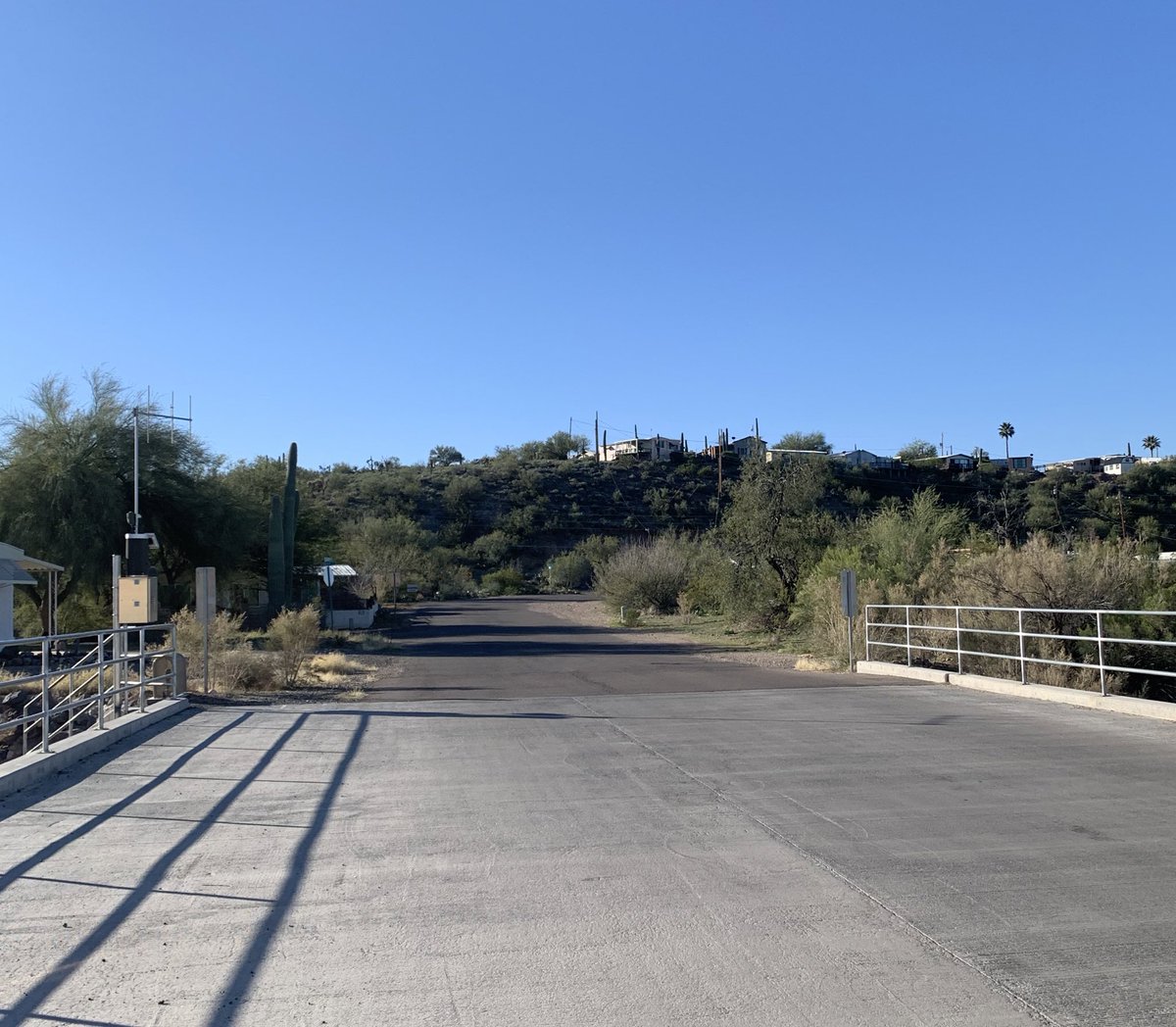 LennaWray's tweet photo. The moment you realize you need to get from the bridge to the houses on the hill after already jog/walking 3km https://t.co/ko9OpMIrUW