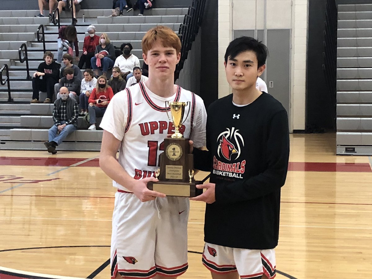 ADRobinson3's tweet photo. Upper Dublin captains @Colin_OSullivan and @Noahlee_03 with the SOL Liberty trophy
The Cardinals split the division title with Plymouth Whitemarsh, the program's first since 2002 https://t.co/0AaNk5Tgvt