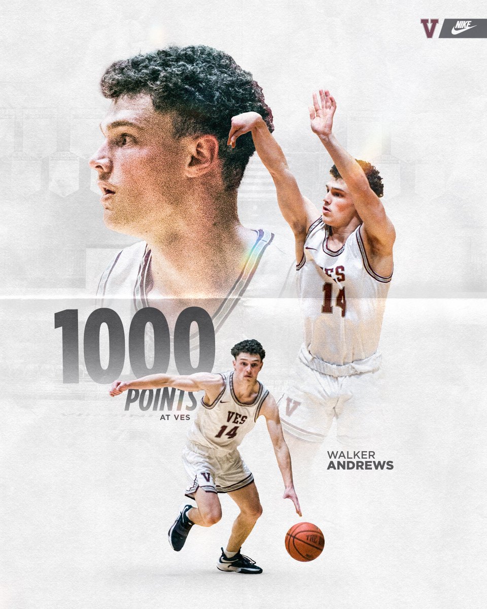 VES_MBB's tweet photo. With his 28 pt performance last night @walkerandrews6 scores his 1️⃣0️⃣0️⃣0️⃣ point at VES. He joins @13jaelin (1036 pts) and Bre Jefferson (1024 pts) as one of the three players ever to total 1,000+ points at VES. 

Walker has over 1,700+ HS career points... and counting... https://t.co/DPfm4SLMjA
