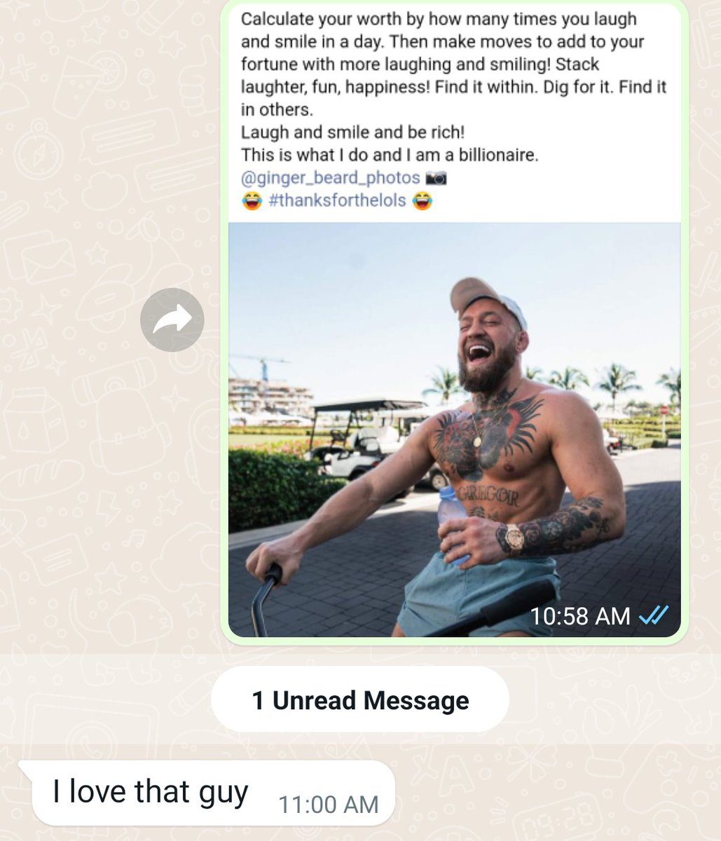 casey_franson's tweet photo. Daily motivation for my brother. From only the best.
@TheNotoriousMMA 🍀👊 https://t.co/FJBOQLQeVP