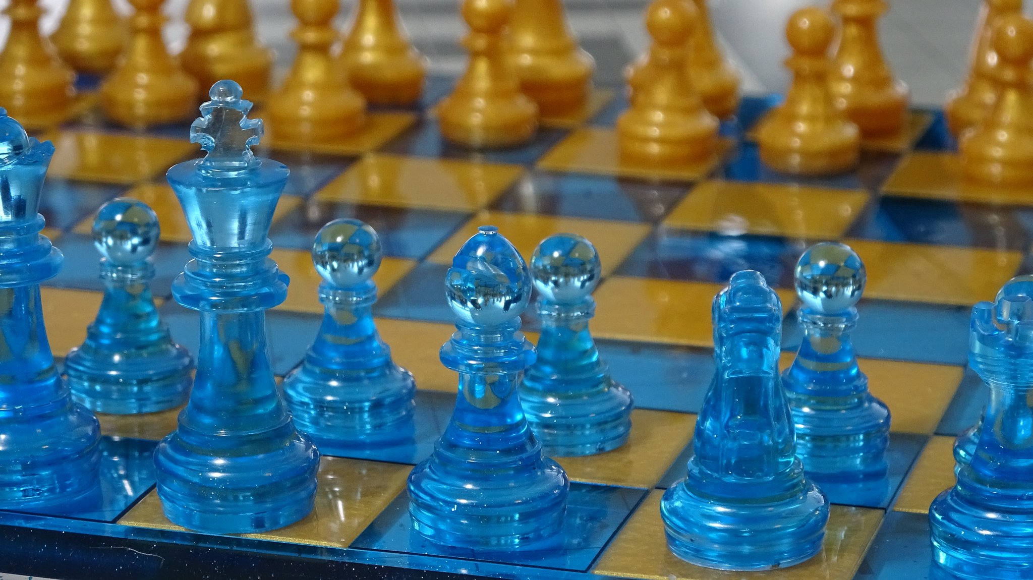 Chess Board, Translucent, Resin Handmade