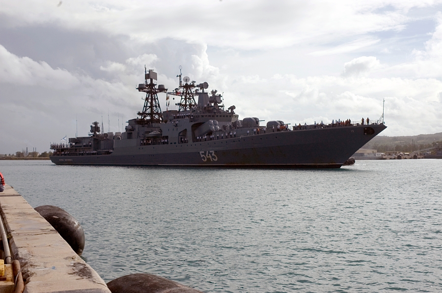 USN image of the Marshal Shaposhnikov, Guam 2006.