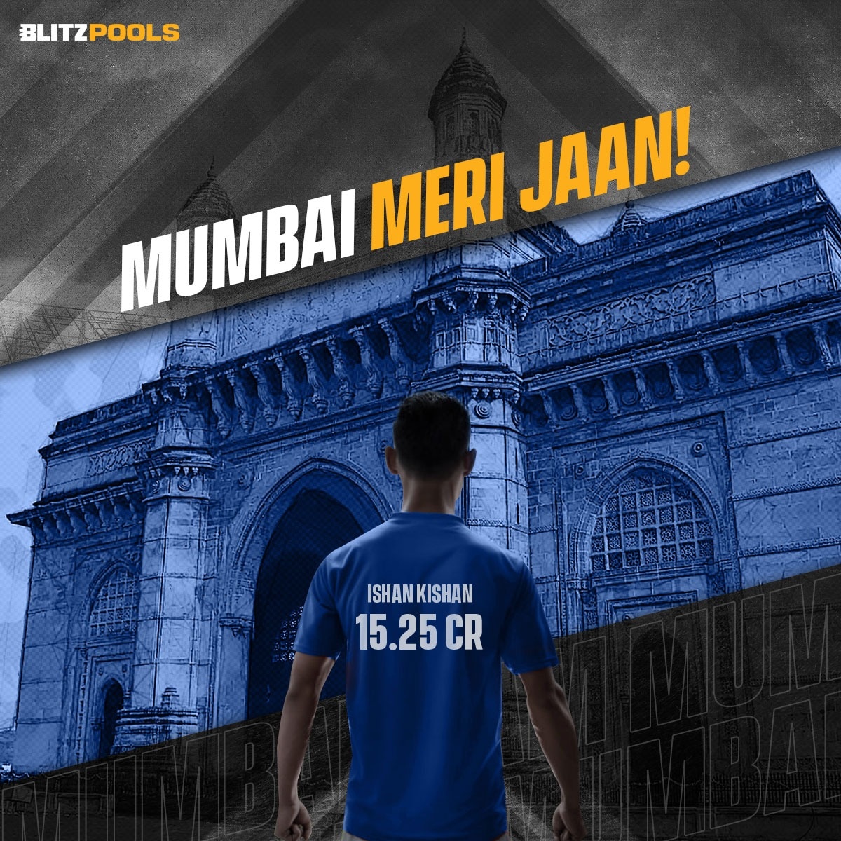 BlitzpoolsIndia's tweet photo. We Congratulate our BLITZPOOLS team member @ishankishan51 for coming back to Aamchi Mumbai with a whooping 15.25 CR. https://t.co/8YhK7BEvoh