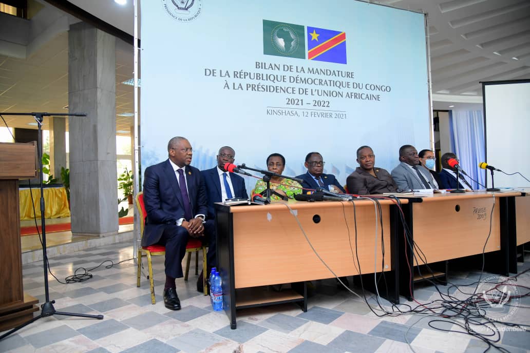 Presidence_RDC's tweet photo. Cette mandature de la RDC à la tête de l'UA a bénéficié aussi bien à l'Afrique en général qu'à la RDC en particulier, notamment sur le plan du prestige diplomatique. Désormais la voix de la RDC est entendue et respectée dans le concert des Nations : Congo is Back ! https://t.co/v3nxX2exym