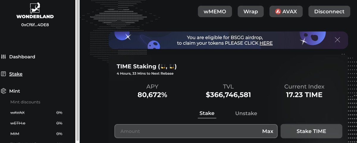 Go claim your $BSGG airdrop if you're holding $MEMO

#wonderland #Airdrop
