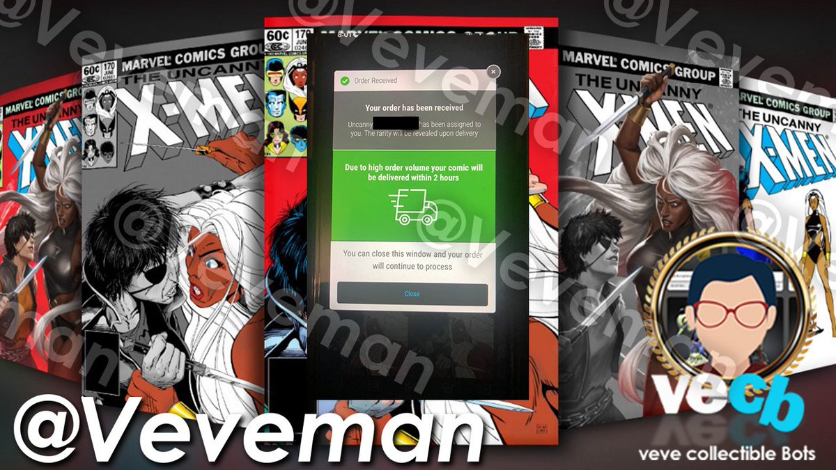 OfficialVeveBot's tweet photo. A few snaps from todays drop as well, now fully focused on the upcoming Disney drop on Monday!!

Are you ready for Monday? If not, get in touch!
#x-men #marvel #veve #bot #vevefam #ecomi #bot https://t.co/1l28XcuU8m