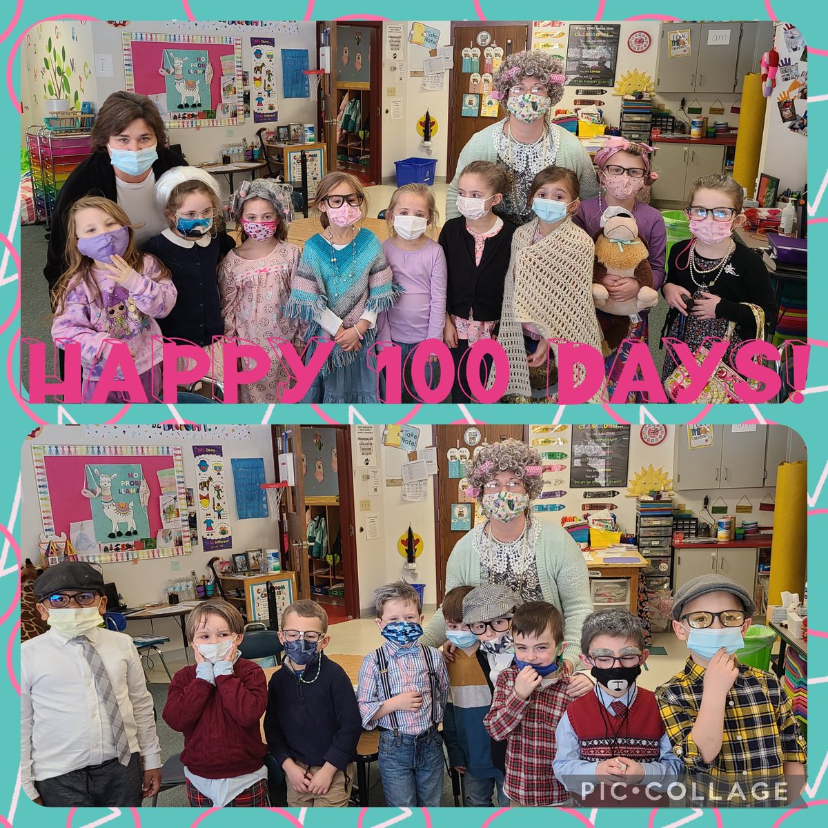 mrsjrocksk's tweet photo. We celebrated the 100th day of K on Friday and these little llamas dressed the part! @SSSchoolWB #wbwildcats https://t.co/FJ0eQPxRdp