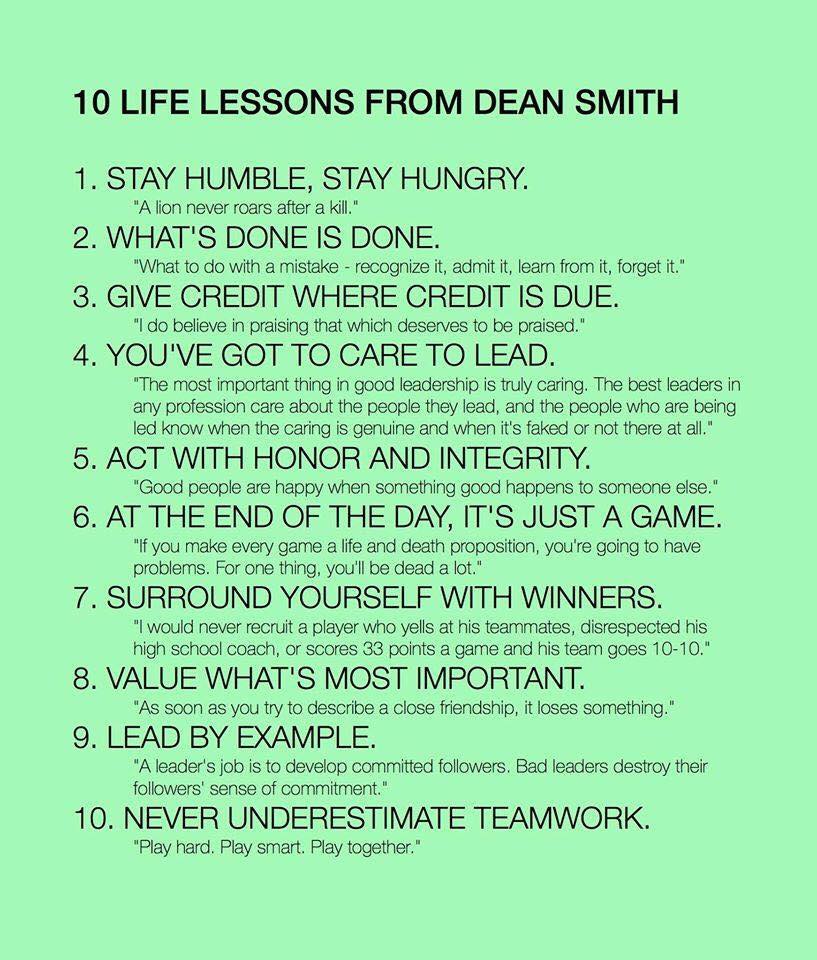 Thankful for the coaching mentors in my life... I had the opportunity to speak on the same stage as Coach Smith  later in his life and got to tell him what a positive influence he had been on my coaching career.